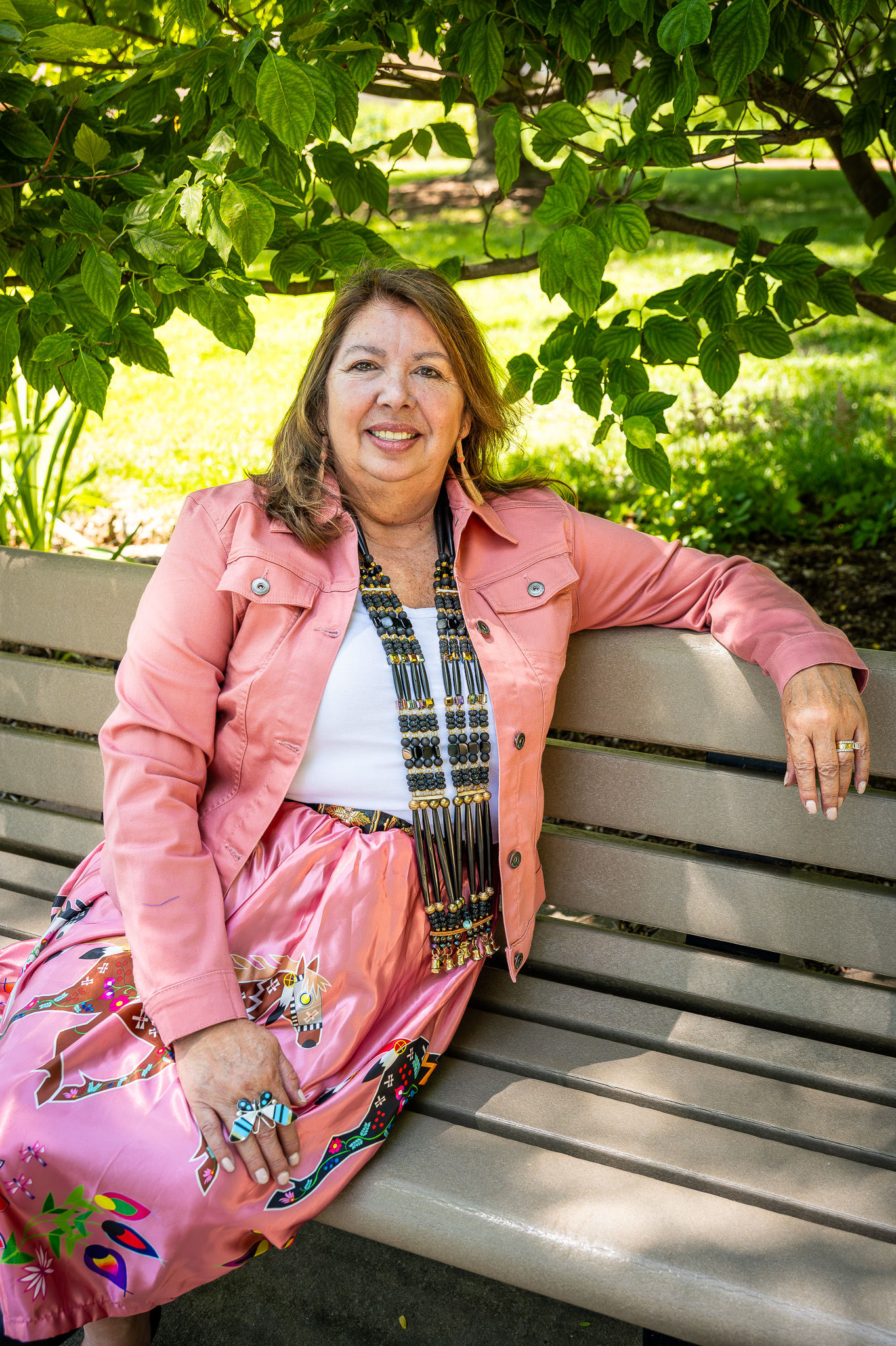 NATIVation Counseling team member seated outdoors