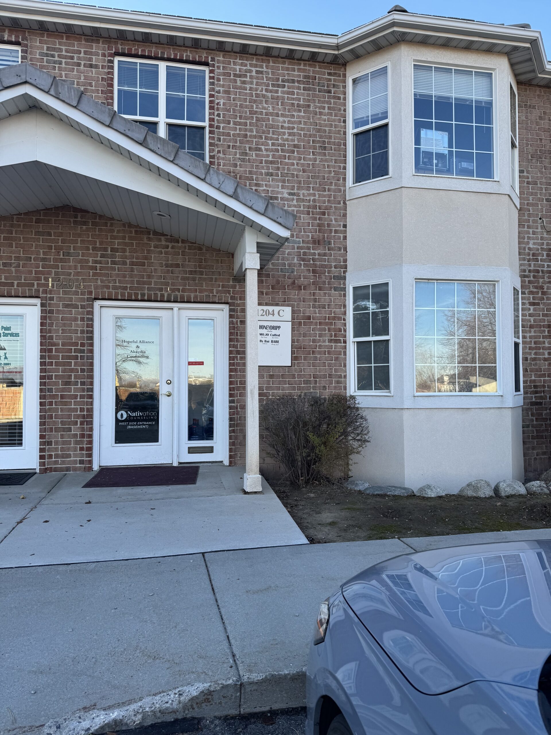 Exterior of the NATIVation Counseling office in South Jordan, Utah