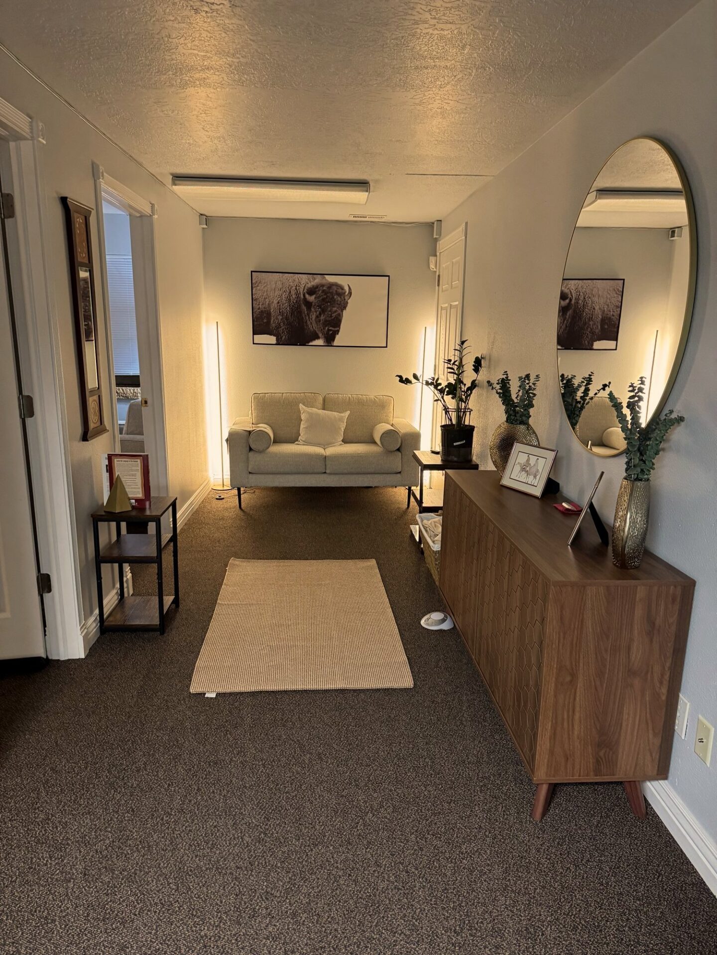 Lobby of the NATIVation Counseling office in South Jordan, Utah